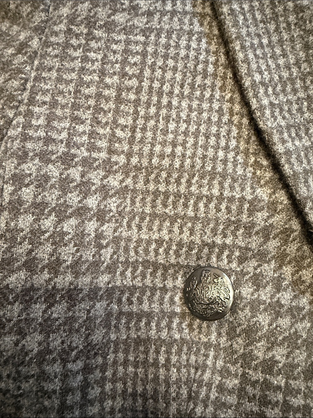 Banana Republic Women Sz 6 Gray Glen Houndstooth Plaid Icon Blazer $200 803502 - Picture 11 of 11